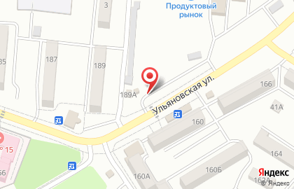 Продуктовый магазин на Ульяновской улице на карте