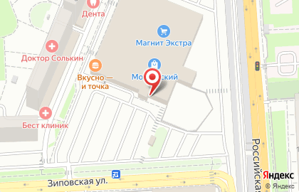 Торговый центр Московский в Краснодаре на карте