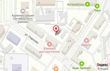 Лада на улице Павлова на карте