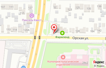 Супермаркет Магнит у дома в Центральном районе на карте