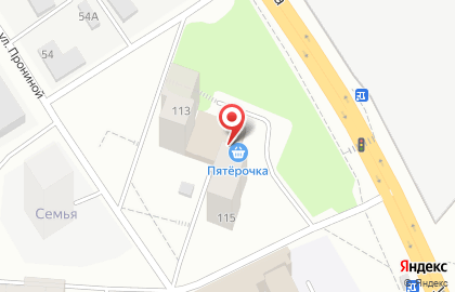 Супермаркет Пятёрочка в Чкаловском районе на карте