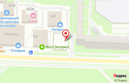 Автостоянка на Петергофском шоссе, 1а на карте