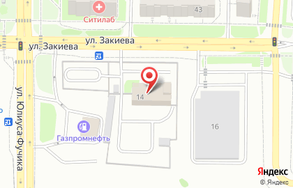 Телекоммуникационная компания МТС на улице Закиева на карте