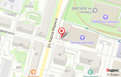 Центр амбулаторного гемодиализа Агидель на улице Карла Маркса на карте