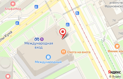 Салон связи МегаФон в Фрунзенском районе на карте