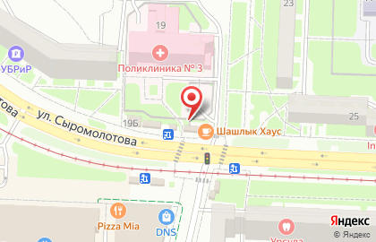 Екатеринбургский мясокомбинат на улице Сыромолотова на карте