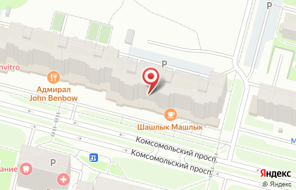 Парикмахерская Лагуна на Комсомольском проспекте на карте