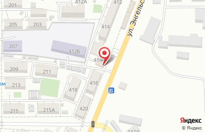 Сервисный центр СервисНИК на улице Энгельса на карте