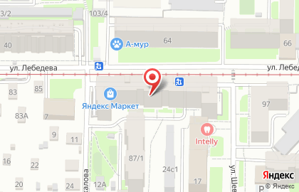 Салон красоты Он & Она на улице Лебедева на карте