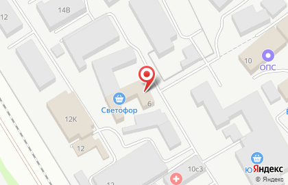 Торгово-офисный центр Омега на Ипподромной улице на карте
