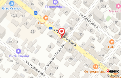 Офис продаж Билайн на улице Коркмасова на карте