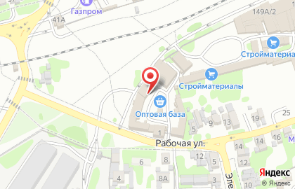 Фруктовый магазин на Рабочей улице на карте