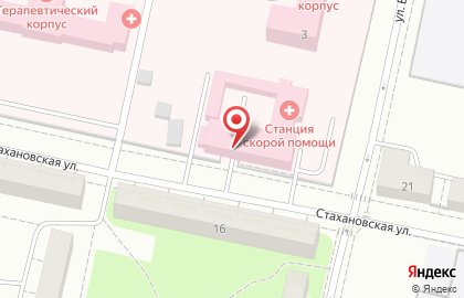 Станция скорой медицинской помощи в Колпинском районе на карте