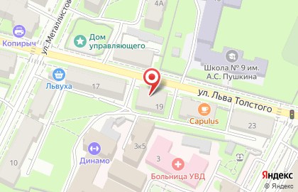 Строительная компания Энки на улице Льва Толстого на карте