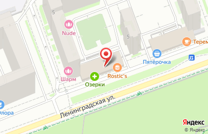 Продовольственный магазин Колхоз на улице Ленинградской на карте