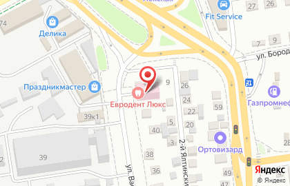 Стоматологический центр ЕВРОДЕНТ в Краснодаре на карте