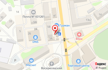 Магазин СладоГрад в 1-ом микрорайоне на карте