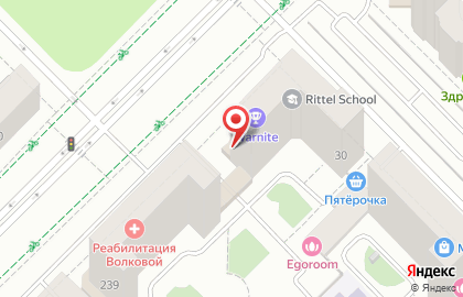 Детский театр эстрады на улице Краснолесья на карте