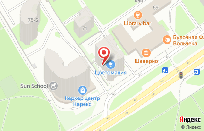 Салон красоты Блеск на проспекте Ветеранов на карте