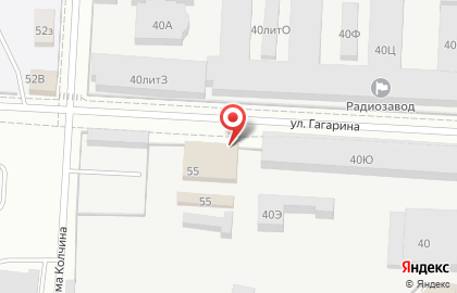 Вертекс на улице Гагарина на карте