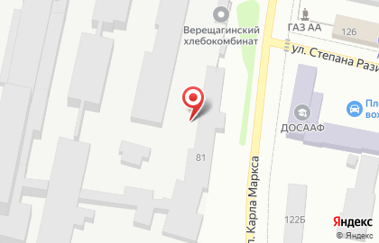 Верещагинский комбинат хлебопродуктов на карте