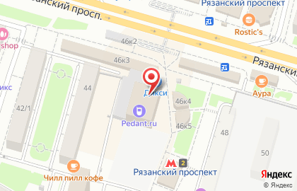 Сервисный центр Pedant на Рязанском проспекте на карте