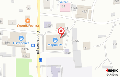 Совкомбанк на Советской улице, 122 на карте