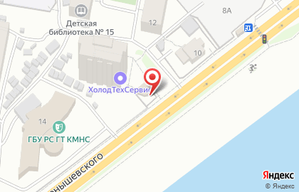 Продовольственный магазин Ассорти на улице Чернышевского на карте