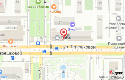 Ломбард 585*Золотой на улице Терешковой на карте
