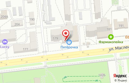 Банкомат СберБанк на улице Масленникова, 179 на карте