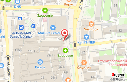 Ателье Силуэт на улице Ленина на карте