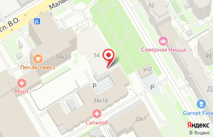 Банкомат, Банк Санкт-Петербург, ОАО, Василеостровский район в Василеостровском районе на карте