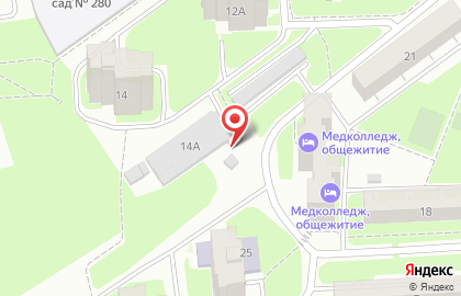 Шиномонтажная мастерская на улице Латышских Стрелков, 14А на карте
