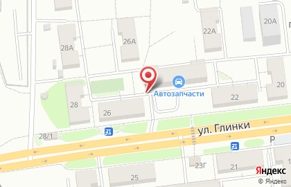 Магазин автотоваров в Ленинском районе на карте