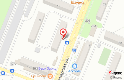 Магазин по продаже автозапчастей на Краснопролетарской улице на карте