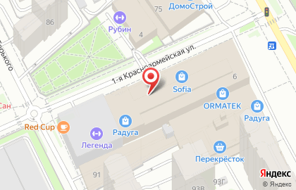 Центр продажи ламината Красивый пол в Свердловском районе на карте