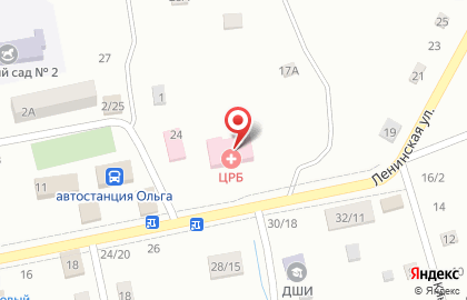 Ольгинская центральная районная больница на Ленинской улице на карте