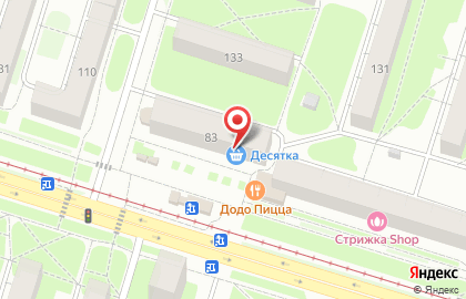 Продуктовый магазин Десятка на Ленинградском проспекте на карте