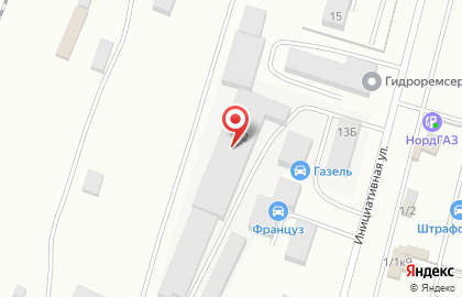 ООО ГАРД Техникс на Инициативной улице на карте