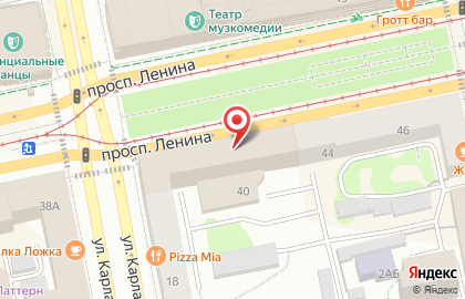 Квартирное бюро в Октябрьском районе на карте