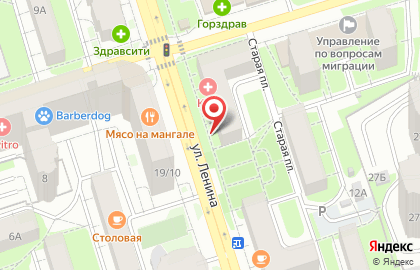 Торнадо на улице Ленина на карте