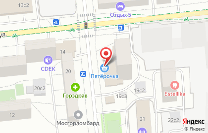 Аптечный пункт Сбер Еаптека на проспекте 40 лет Октября на карте