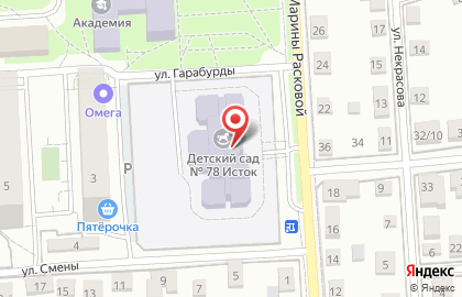 Детский сад №78, Исток на карте
