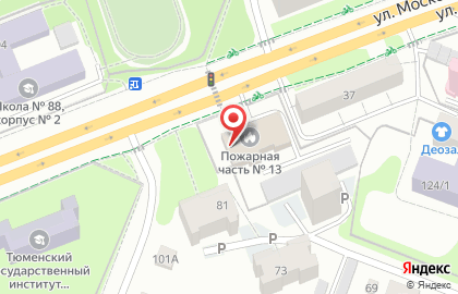 Пожарная часть №13 на Московском тракте на карте