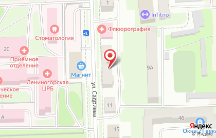 Аптека Доктор Пилюлькин на ​Садриева, 7а на карте