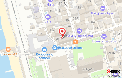 Продовольственный магазин на улице Просвещения на карте