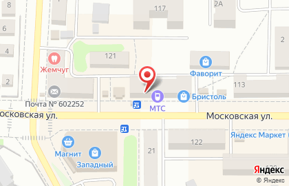 Фирменный магазин Ермолино на Московской улице на карте