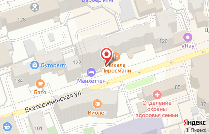 Супермаркет Абсолют на Екатерининской улице на карте