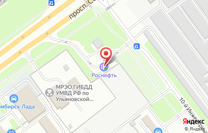 Автомойка Роснефть в Заволжском районе на карте