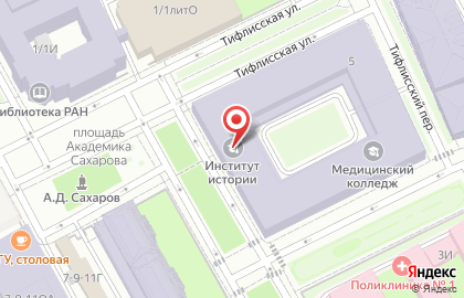 Наркологический центр Мед Юг в Санкт-Петербурге на карте